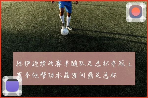 格伊连续两赛季随队足总杯夺冠上赛季他帮助水晶宫问鼎足总杯